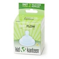 klean kanteen baby silicone nipples clear pack of 2 fast flow