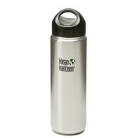 KLEAN KANTEEN WIDE MOUTH 800ML BOTTLE WITH STAINLESS LOOP CAP (BRUSH STAINLESS)