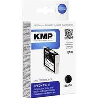 kmp ink replaced epson t0711 compatible black e107 1607 4001