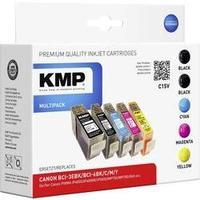 kmp ink replaced canon bci 3 bci 6 compatible set black photo black cy ...