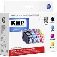 KMP Ink replaced Canon PGI-525, CLI-526 Compatible Set Black, Cyan, Magenta, Yellow C81V 1513, 0050