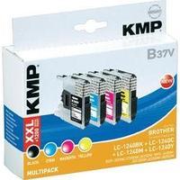 kmp ink replaced brother lc 1240 compatible set black cyan magenta yel ...