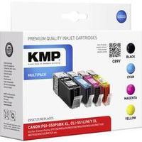 KMP Ink replaced Canon PGI-550, CLI-551 Compatible Set Black, Cyan, Magenta, Yellow C89V 1518, 0050