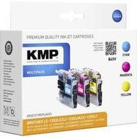 KMP Ink replaced Brother LC-125 Compatible Set Cyan, Magenta, Yellow B45V 1526, 0050