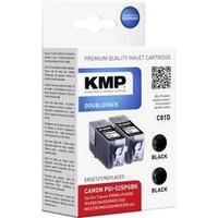KMP Ink replaced Canon PGI-525 Compatible Pack of 2 Black C81D 1513, 0021