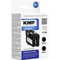 KMP Ink replaced Epson T1801, 18 Compatible Pack of 2 Black E158D 1622, 4821
