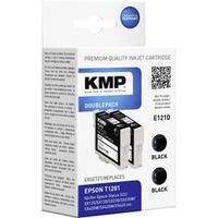 KMP Ink replaced Epson T1281 Compatible Pack of 2 Black E121D (2 x 5.9 ml) 1616, 0021