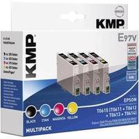 KMP Ink replaced Epson T0611, T0612, T0613, T0614 Compatible Set Black, Cyan, Magenta, Yellow E97V 1603, 0005