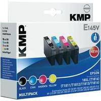 KMP Ink replaced Epson T1811, T1812, T1813, T1814, 18XL Compatible Set Black, Cyan, Magenta, Yellow E141V 1622, 0050