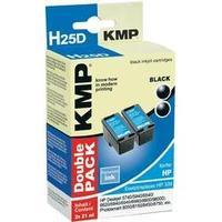 KMP Ink replaced HP 339 Compatible Pack of 2 Black H25D 1023, 4021