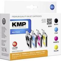 KMP Ink replaced Brother LC-985 Compatible Set Black, Cyan, Magenta, Yellow B33V 1523, 0050