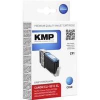 KMP Ink replaced Canon CLI-551C, CLI-551C XL Compatible Cyan C91 1519, 0003