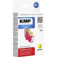 kmp ink replaced canon cli 521 compatible yellow c76 1510 0009