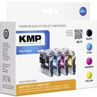 KMP Ink replaced Brother LC-123 Compatible Set Black, Cyan, Magenta, Yellow B41V 1525, 0050
