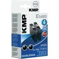 KMP Ink replaced Epson T1811, 18XL Compatible Pack of 2 Black E145D 1622, 0021