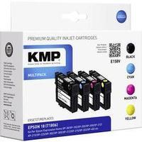 kmp ink replaced epson t1801 t1802 t1803 t1804 18 compatible set black ...