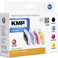 KMP Ink replaced Brother LC-970 Compatible Set Black, Cyan, Magenta, Yellow B13V (4 x 20 ml) 1060, 0050