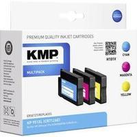 kmp ink replaced hp 951 951xl compatible set cyan magenta yellow h101v ...