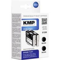 KMP Ink replaced Epson T1291 Compatible Pack of 2 Black E125D (2 x 11.2 ml) 1617, 0021