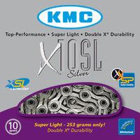 kmc x10 sl silver 10 speed chain chains