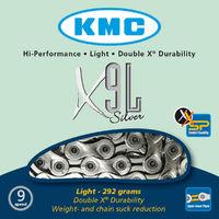 KMC X9-L Silver 9 Speed Chain Chains