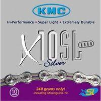kmc x10 sl silver 10 speed bike chain