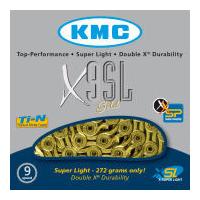 kmc x9 super light chain 116 links gold