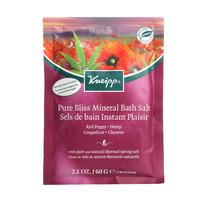 Kneipp Mineral Bath Salt Pure Bliss Red Poppy & Hempr 60g