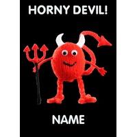 knitted horny devil