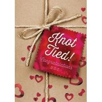 knot tied congratulations card