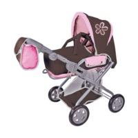 Knorrtoys Doll\'s Pram Kyra brown flower (61871)