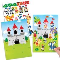 knights dragons sticker scenes pack of 4