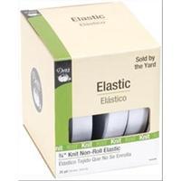 Knit Non-Roll Elastic 3/4X25 Yards-White 231532