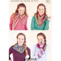 Knit and Crochet Accessories in Sirdar Heart & Sole 4 Ply (7317)