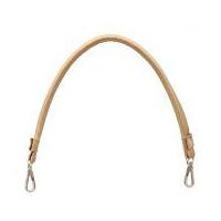 Knit Pro Faux Leather Bag Handles with Clasp Golden