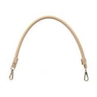 Knit Pro Faux Leather Bag Handles with Clasp Beige