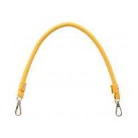 Knit Pro Faux Leather Bag Handles with Clasp Yellow
