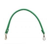 Knit Pro Faux Leather Bag Handles with Clasp Green