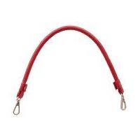 Knit Pro Faux Leather Bag Handles with Clasp Red
