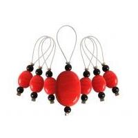 Knit Pro Zooni Knitting Stitch Bead Markers Tangerine