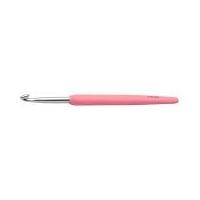 knit pro waves aluminium crochet hook hot pink