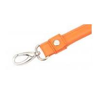 Knit Pro Faux Leather Bag Handles with Clasp Orange
