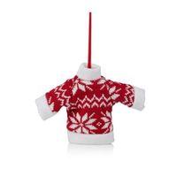 Knitted Red Nordic Jumper Tree Decoration