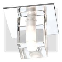 KnightsBridge Low Voltage IP65 Decorative Square Glass Bathroom Fitting & Lamp