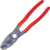 knipex 95 11 200 cable shear with twin cutting edge plastic coated