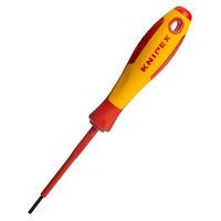 Knipex 98 20 25 VDE Slotted Screwdriver 2.5 x 75mm