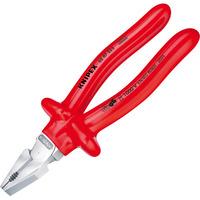 Knipex 02 07 225 VDE High Leverage Combination Pliers Dipped 225mm