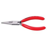 Knipex 23 01 140 Flat Nose Pliers With Cutting Edges (Precision Me...