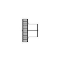 Knurled nuts M4 DIN 466 Steel 100 pc(s) TOOLCRAFT 107568