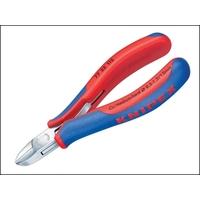 knipex electronics diagonal cut pliers round non bevelled 115mm